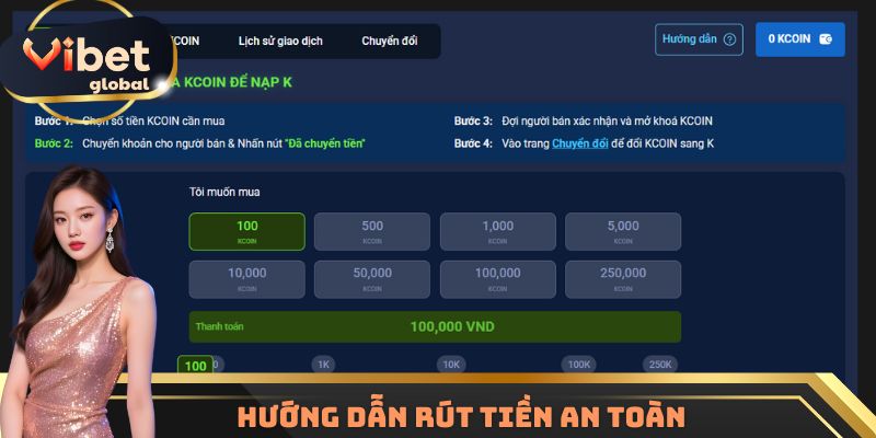 Hướng dẫn rút tiền an toàn