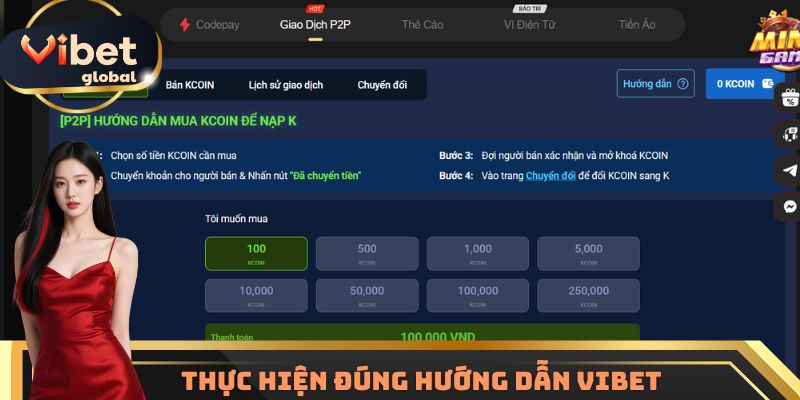 Thực hiện đúng hướng dẫn tham gia nhà cái Vibet