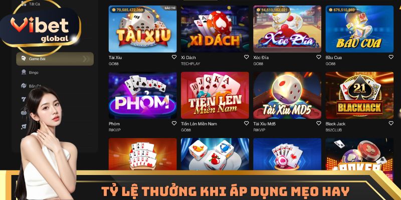 Tỷ lệ thắng khi vận dụng mẹo chơi Tiến lên miền Nam